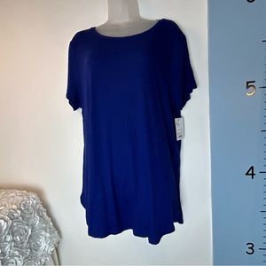 Nine West Blue Soft Spun Tunic NWT XXL